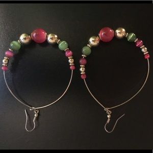 Gold dangle earrings